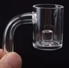 Ny design 4mm botten platt topp XL Quartz Core Reactor Banger 10mm 14mm 18mm Quartz Banger Nail For Glass Bongs Glass Water Pipes