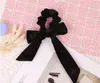 Corda de cabelo bonito corda veludo scrunchies bowknot faixas elásticas de cabelo elástico para mulheres arco laços portadores de rabo de cavalo Acessórios DC369