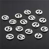 200pcs Silver Color Baby Feet In Round Shape Charms Alloy Metal Pendants For DIY Jewelry A2704