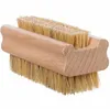 Outils de nettoyage ménagers Double face poils PP brosse à ongles bois brosse de massage brosse à ongles poils naturels brosses de nettoyage 6053