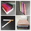 100 Pcs/lot 78mm&55mm Cigarette Shape Smoking Pipes Mini Hand Tobacco Pipes Snuff tube Aluminum Ceramic Bat Accessories 5 Styles