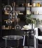 2020 suspension boule de verre moderne LED E27 art déco Europe lampe suspendue avec 8 styles pour chambre restaurant cuisine salon