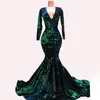 emerald green formal dresses