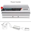 Freeshipping 1000W DC 12V 24V to AC 220V 110V USB Portable Power Inverter Adapter Charger Universal Voltage Converter Sugar Power 2000W