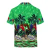 Männer Lässige Hemden 3d Gedruckt Kurzarm Hemd Männer Streetwear Marke Kleidung 2021 Sommer Hawaiianer Strand Aloha Party Camp Camisa Hombre