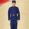 China Vietnamoorlog gewaad Oude stijl 1965 Kleding blauwe zee Chinese marine uniform Dacron militaire pakken speciale arbeidsbescherming overalls