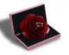 3d pop up röd ros blomma ringlåda bröllop förlovningsbox smycken lagringshållare fall gb916