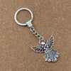 15Pcs lots Alloy Keychain Angel Charms Pendants Key Ring Travel Protection DIY Accessories 38 8x42 5mm A-453f255B