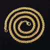 Moda 3,5 mm 4 mm 5 mm 6 mm 50 cm/20 pollici 925 collane oro in oro argento 18K