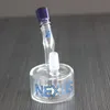 Handglas Vatten Bongs Hookahs Mini Blue Heady DAB Rig 5inch 14mm Joint Bowl Nail för rökning