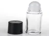 30ml 50ml Rotolo di vetro trasparente sulla bottiglia Bottiglia di profumo di olio essenziale Bottiglia da viaggio Bottiglia di vetro Roller Ball PP Cap