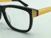 Luxury-New Men Glasögon Prescription Fullramad Glasögon Guldpläterad Vintage Sqaure Frame G0229 Italiensk Designer Kvinnor Design