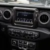 Carbon Fiber GBS Dekorative Ring Navigation Bildschirm Dekoration Abdeckung Für Jeep Wrangler JL 2018 Factory Outlet Auto Interne Zubehör