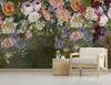 Niestandardowy Po Tapeta Mural 3D Vintage nostalgiczny ręcznie rysowany ręcznie Rose Kwiat Sofa Sofa