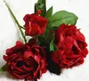 Silk Artificial Peony Flowers flores artificiais para decora o artificiales for Home wedding decoration fake Flower GB339