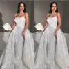 vestido de novia de sirena brillo