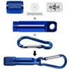 portable LED Mini Flashlight Aluminum Torch with Carabiner Ring Keyring Key Chain outdoor sport hiking camping Mini-light LED Flashlight