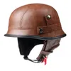 Ldmet meia face capacete casco moto vintage capacete da motocicleta piloto verão luz retro alemão cascos para moto15408773