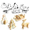 8 pièces/ensemble créatif en acier inoxydable Cutter noël 3D Type Cracker Cookie moule bonbons faisant des moules