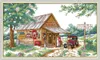 Mix 2 in 1 Gas Station Handmade Cross Stitch Craft Tools Embroidery Needlework sets counted print on canvas DMC 14CT /11CT