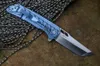 New Pocket Knife S35VN Blade Blue Titanium manico Y-START LK5019 Caccia Coltelli da campeggio all'aperto con fodero in nylon