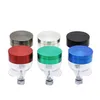 Flat Vertical 3-Layer Zinc Alloy Funnel Smoke Grinder 52mm Metal Smoke Grinder