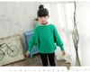 Осенние девочки дети Batwing с длинным рукавом школа вязаные милые свитера Пуловеры для детей для детей одежда одежда свитер джемпер топы WL1202