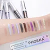 PHOERA 12 Sombras Sombra de ojos de diamante metálico Pearly Impermeable Fácil de usar Fiesta Radiante Fashion Liquid Glitter Eyeshadow