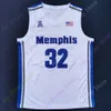 Memphis Tigers Basketball Jersey NCAA College College Rose Hardway Lester Quinones Nolley II Dandridge Err Timberlake Lawson Emoni Bates Jalen Duren Josh Minott