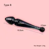 Black Crystal Anal Beads Glass Butt Plug Gay Toy Prostata Massage Vaginal Dildo Vuxen Sex Toys For Men Woman Y2004212324123