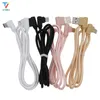 300pcs/lot 2side 90°L-shaped cloth Braided data cable micro 5pin usb/Type-C USB C cable Date Sync Charger Cable for Sumsung HTC