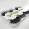 3Pairs t 5d 25 milímetros falso vison pestanas falsas grossos longos cílios Eye Lashes com cílios clipe Aplicador Eye Makeup