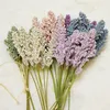 6 Pcs/Pack Artificielle Vanille Spike Bouquet Artificielle Vanille Mousse Berry Spike Maison Plante Mur Décoration Céréales Plante Tas