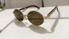 Occhiali da sole rotondi di nuova moda per uomo donna Occhiali in corno di bufalo Stili estivi atteggiamento sportivo Occhiali da sole in legno con custodia Eyewear265r