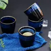 Blue Series Ceramic Coffee Mug śniadanie popołudniowy filiżanka prosta