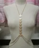 Mode- sexy metalen carving bloem body chains sieraden taille crossover bikini beach buik kettingen vintage sandy bijoux hanger kettingen 2017