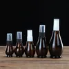 Amber Glass 10ml roll ball Bottle Essential Oil Perfume spray Bottles Refillable Empty Container Fast Shipping F2017