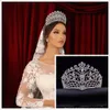 Korting luxe Rhinestone Bridal Crowns Tiaras Hoofdband Wedding Jewellies verjaardagsfeestje Prinses Crown Hair Decors Jewels Bruiden sieraden