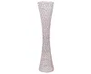 Nouveau style jolie taille forme grand candélabre table de mariage pièce maîtresse vase en cristal perlé senyu0297