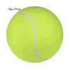 Pet Malzemeleri İnteraktif Oyuncak Köpek 1 ADET 24 cm Dev Tenis Topu Pet Çiğnemek Oyuncak için Büyük Şişme Malzemeleri Açık Oyuncaklar Sportif
