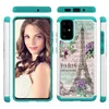 Rhinestone Glitter Silicon Plastic 2 in1 For S11 Case Armor Cover Shockproof Rugged Kickstand S11 Plus S11E