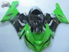 High quality Chinese fairing for Kawasaki Ninja ZX6R 2005 2006 ZX 6R 05 06 green black aftermarket body fairings set