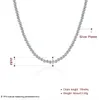 Nuova collana in argento sterling nusta 18 pollici*4mm collana a perline cava