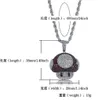 Iced Out CZ Bling Mushroom Pendant Necklace Mens Micro Pave Cubic Zirconia Simulated Diamonds Necklace
