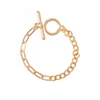 S1389 Modna biżuteria zbiór bransoletki wielowarstwowej OT klamry z koralikami nękinonstone geometryczna pusta bransoletka łańcucha