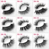 3D lösögonfransar Faux Mink Hår Ögonfransförlängning fransar Silk Protein Lash 81 stil Handgjorda för kvinnor