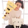 Cartoon süße Katzenpuppe Big Tail Big Face Cat Plüschspielzeugkissen Puppen Bringen Sie glückliche Geschenke, die Baumwollpuppe für Kinder 039S Toy5395718 schlafend