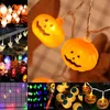 10 LED Hängande Halloween Decor Pumpkins / Ghost / Spider / Skull LED String Lights Lanterns Lampa för DIY Home Outdoor Party Supplies