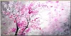 Framed Nova marca de 100% artesanal de alta qualidade de impressão Moderna Pintura bonita do petróleo da flor-de-rosa na pintura da lona Início / Wall Art Decor