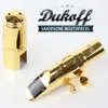 Professionell Dukoff Tenor Soprano Alto Saxophone Metal Mouthpiece Gold Lacquer Slideway munstycke Sax Dukoff Mouth Pieces 567895677693